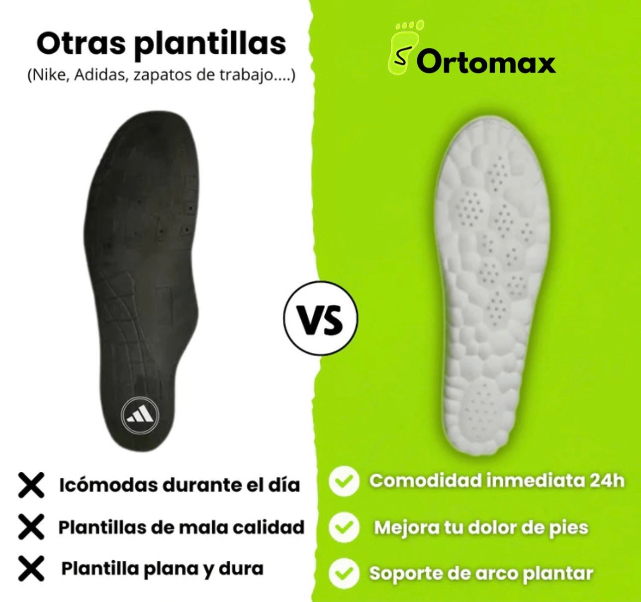 Plantillas Ortomax | Comodidad en cada pisada